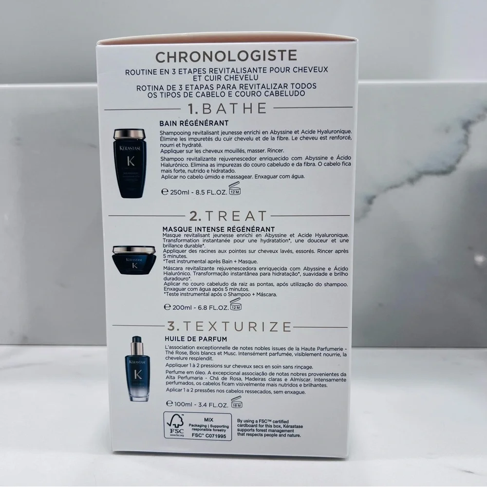 Kerastase CHRONOLOGISTE SENSORIAL HAIR REVITALIZING HAIRCARE SET